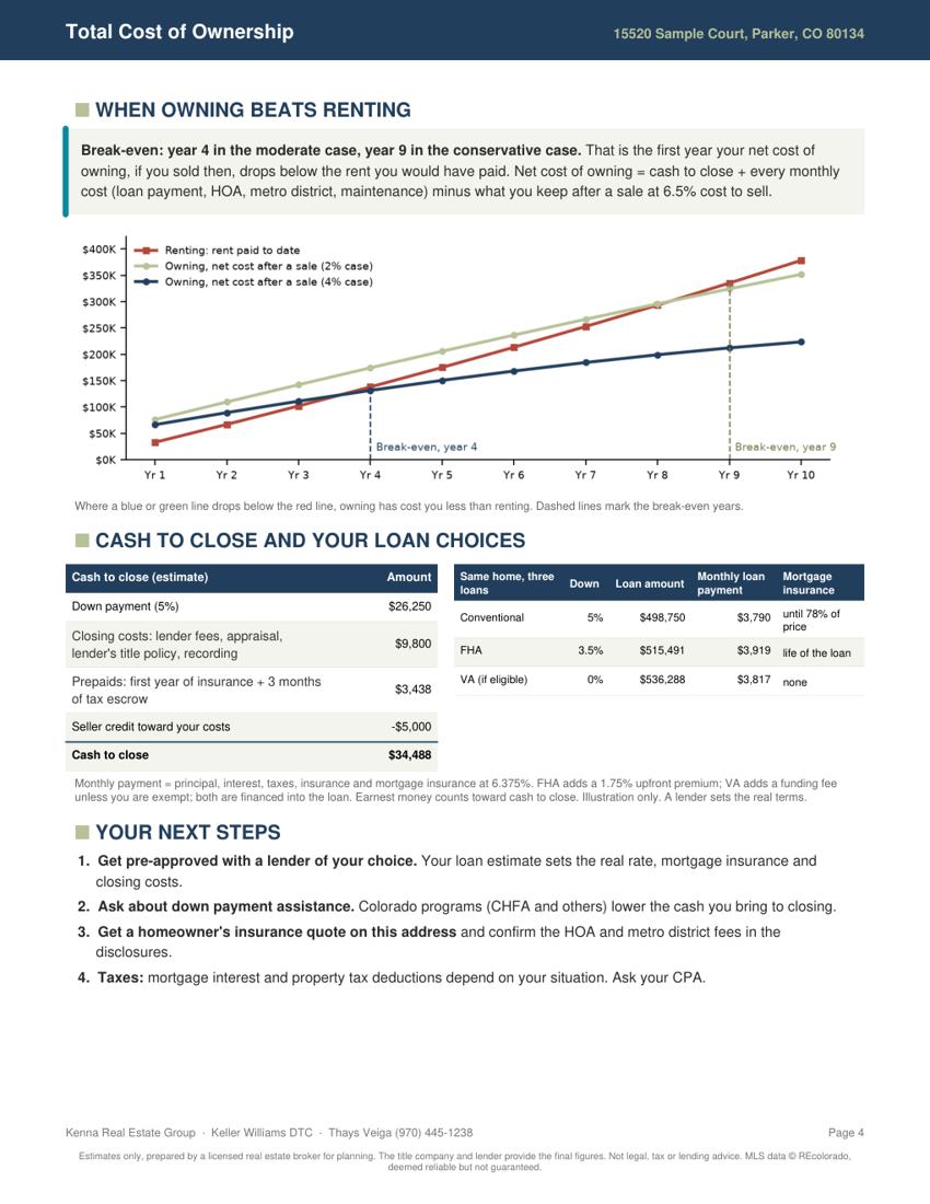 Total Cost of Ownership example, page 4 of 5